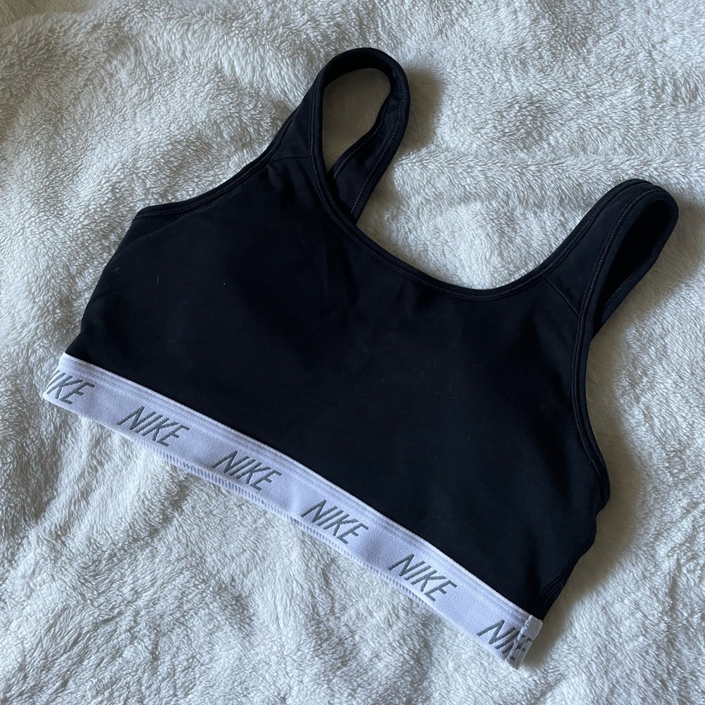 Nike black sports bra